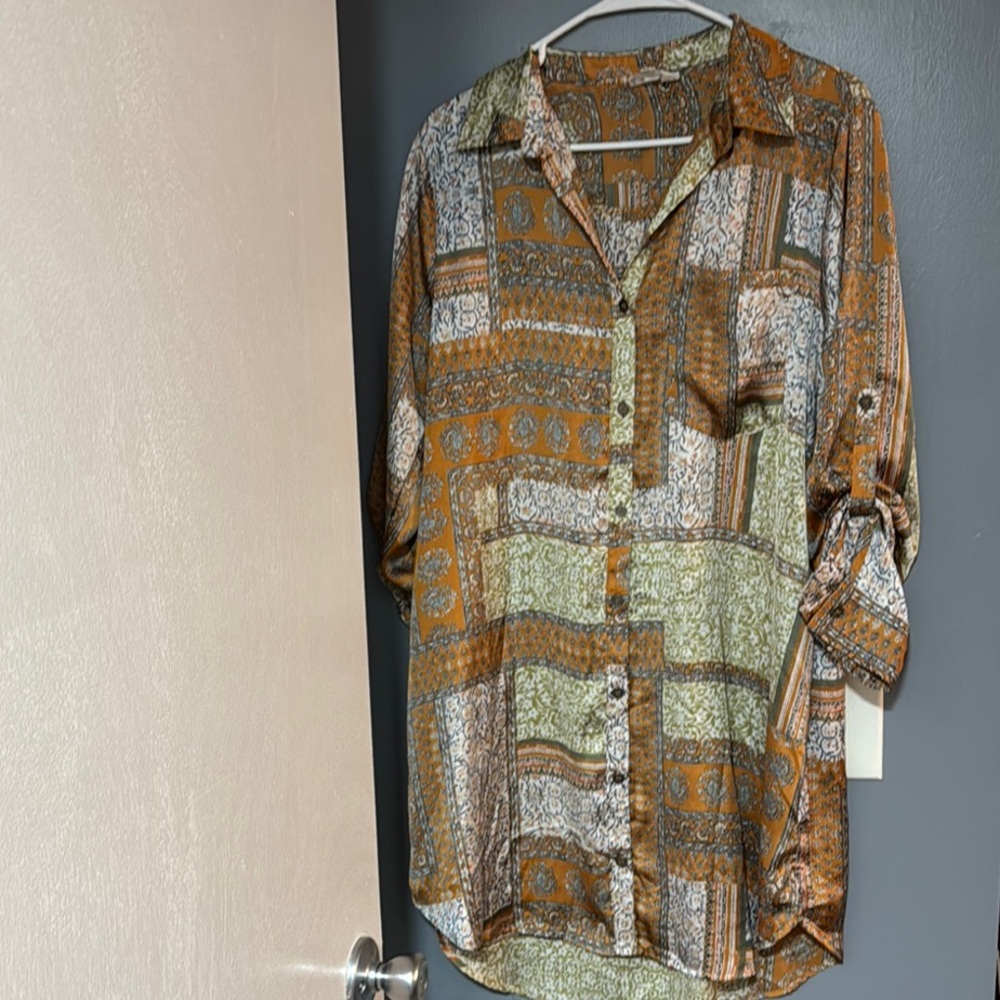 Heyson Bohemian Patchwork Long Sleeve Dress
